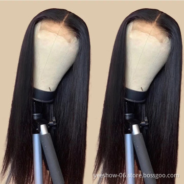 Wholesale straight wave13X4 13X6 HD Swiss Lace Frontal Wig Raw Virgin Cuticle Aligned Wig Brazilian Human Hair Lace Front Wig